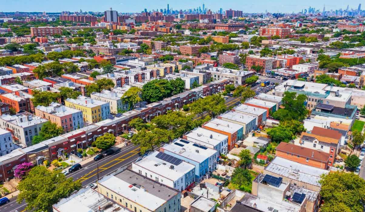 Aerial View of East New York